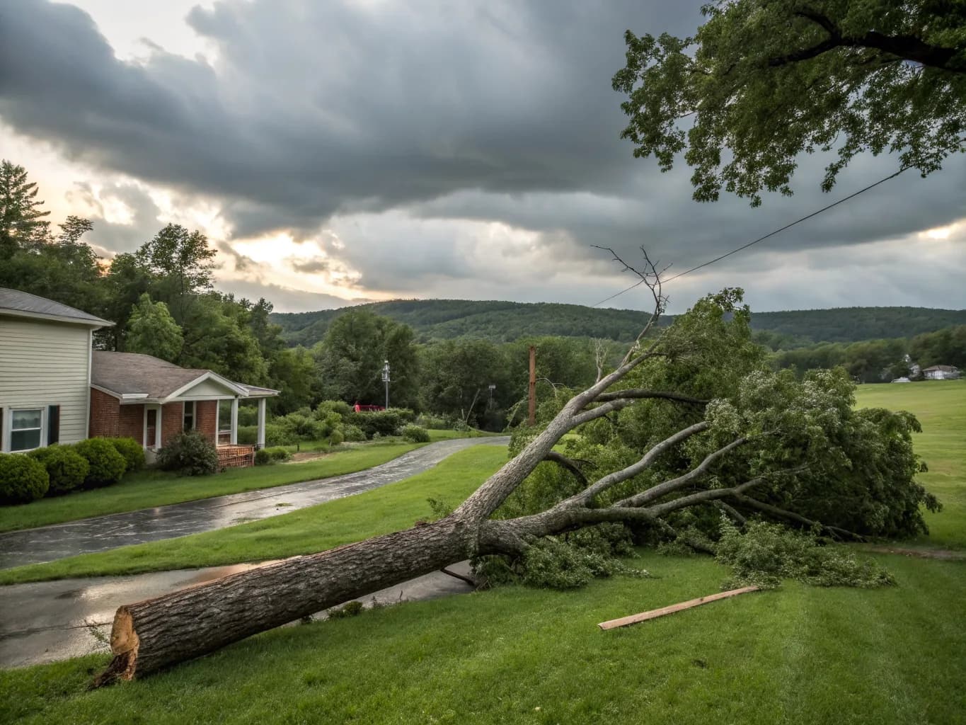 Storm Work Around Hanover